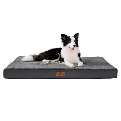 Cospaws Large Orthopedic Dog Crate Mat – Washable Egg Crate Foam (91x69cm)