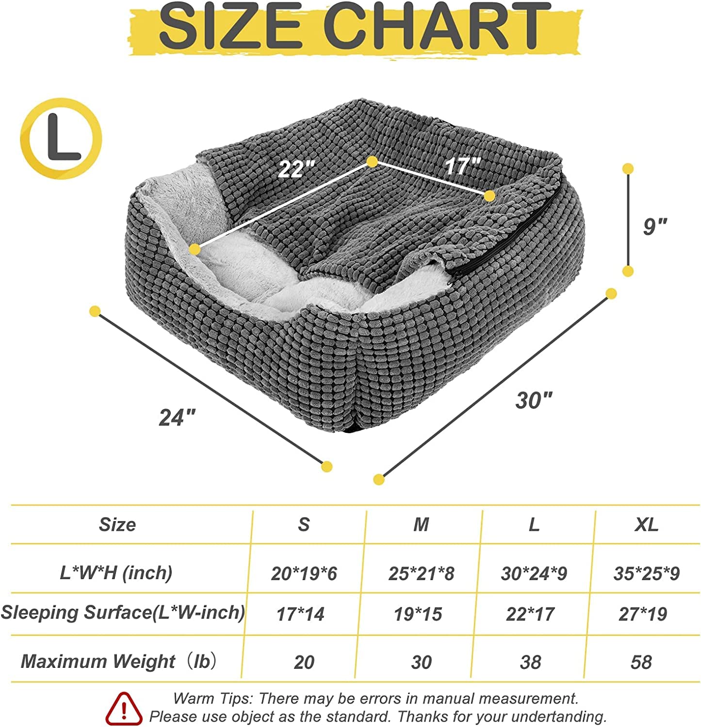 Cospaws Washable Dog & Cat Bed – Warm Hooded Pet Cave with Super Soft Plush