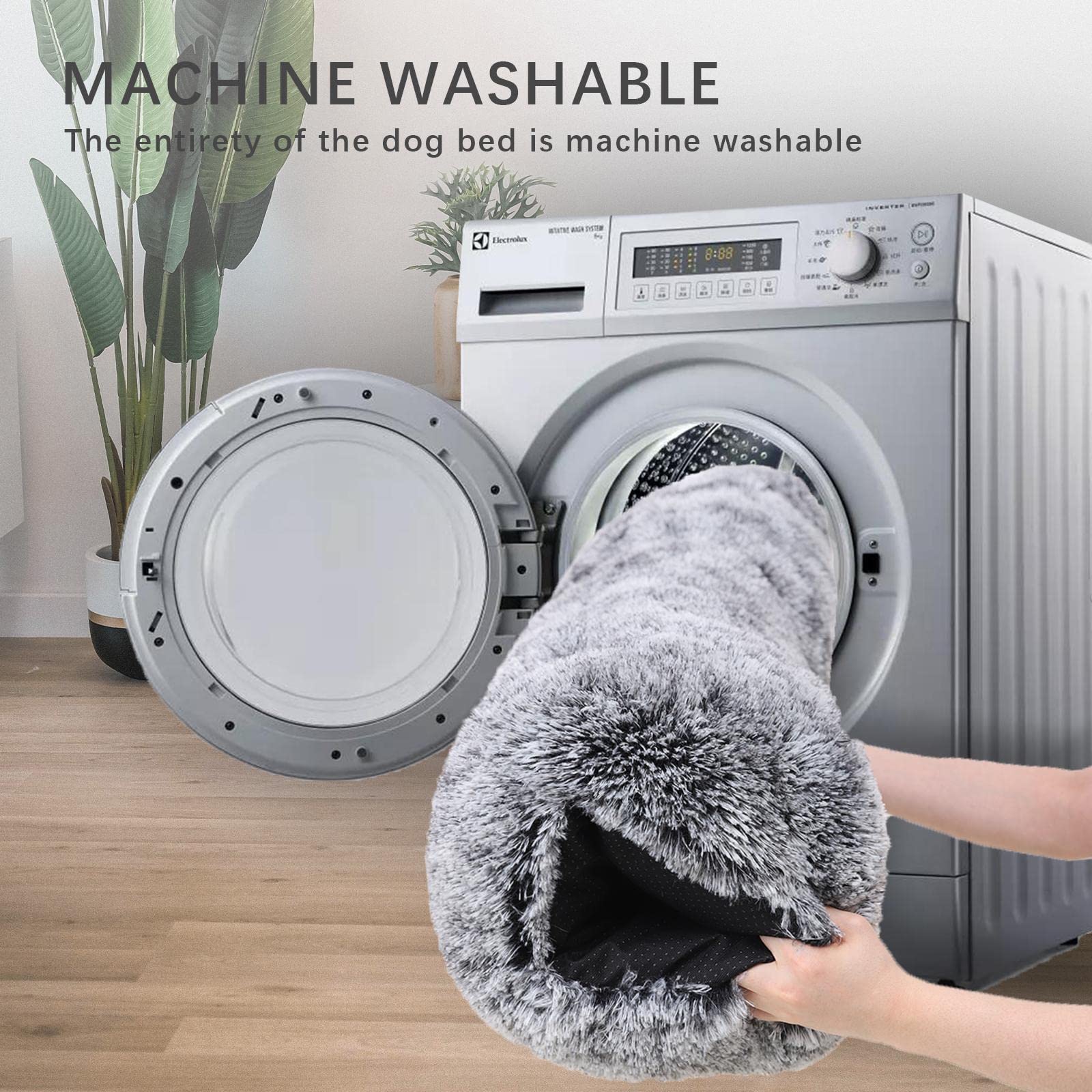 Cospaws Washable Dog Crate Mat – Fluffy Anti-Anxiety Cushion with Anti-Slip Base (75x50cm)