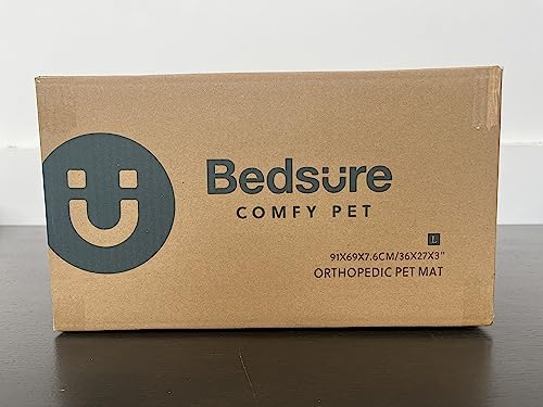 Cospaws Large Orthopedic Dog Crate Mat – Washable Egg Crate Foam (91x69cm)