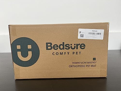 Cospaws Large Orthopedic Dog Crate Mat – Washable Egg Crate Foam (91x69cm)