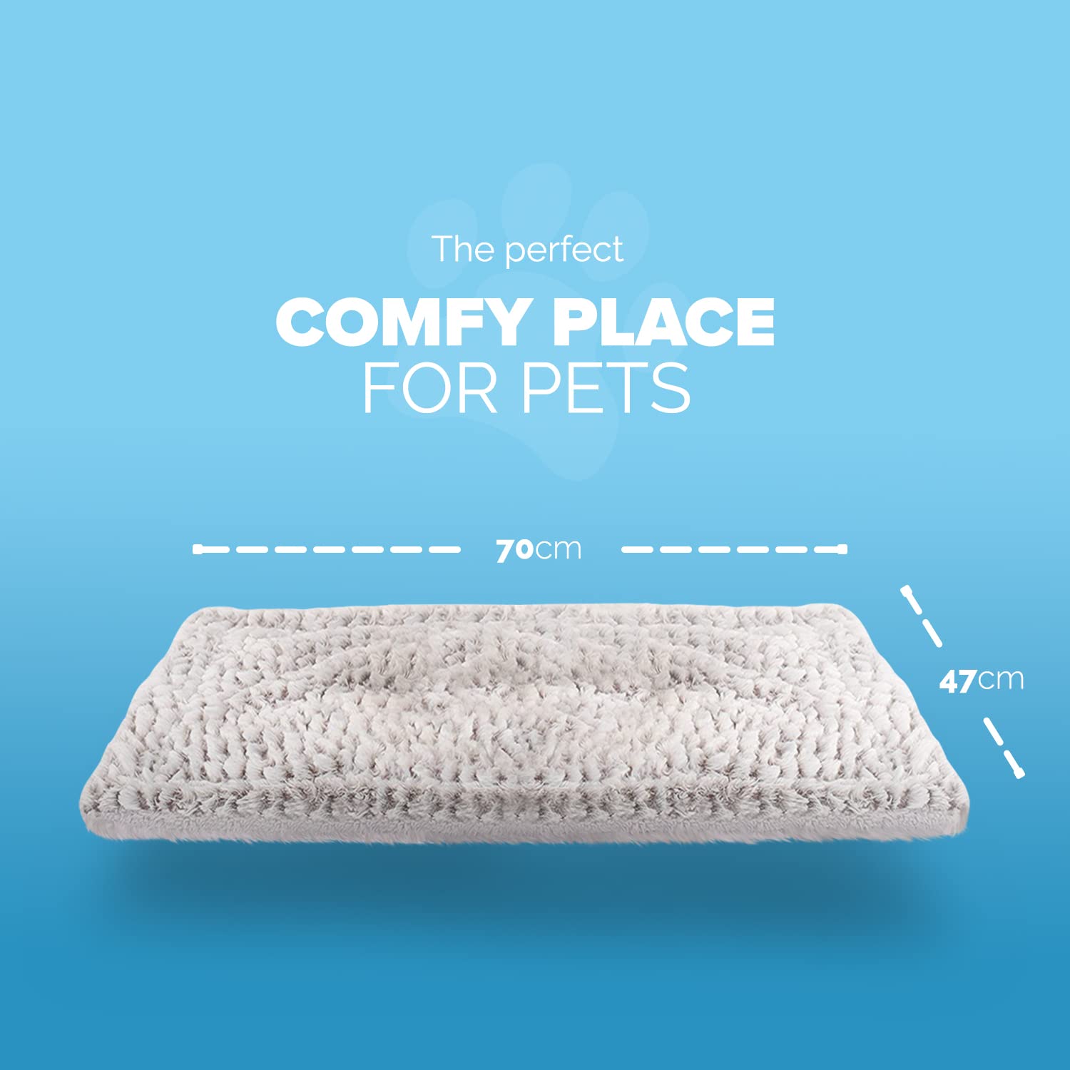 Cospaws Self-Heating Pet Pad – Washable Thermal Blanket for Calming Relief (70x47cm)