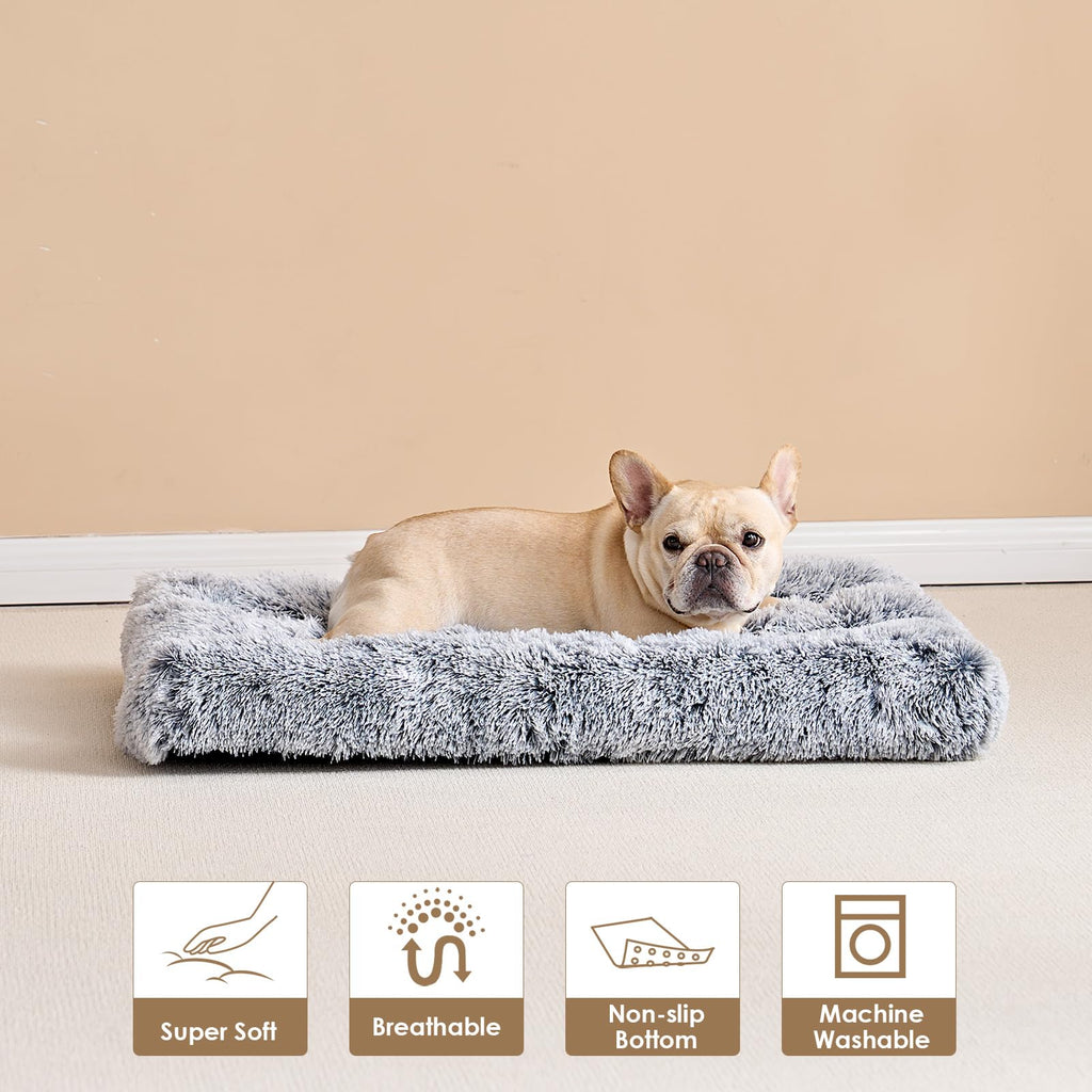 Cospaws Calming Crate Mat – Fluffy Washable Cushion with Anti-Slip Base (75x50cm)