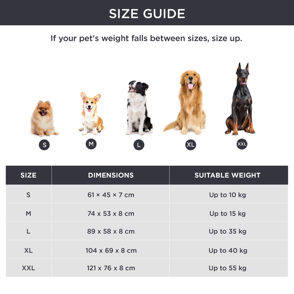 Cospaws XL Washable Crate Mattress – Fluffy Anti-Anxiety Cushion (104x69cm)