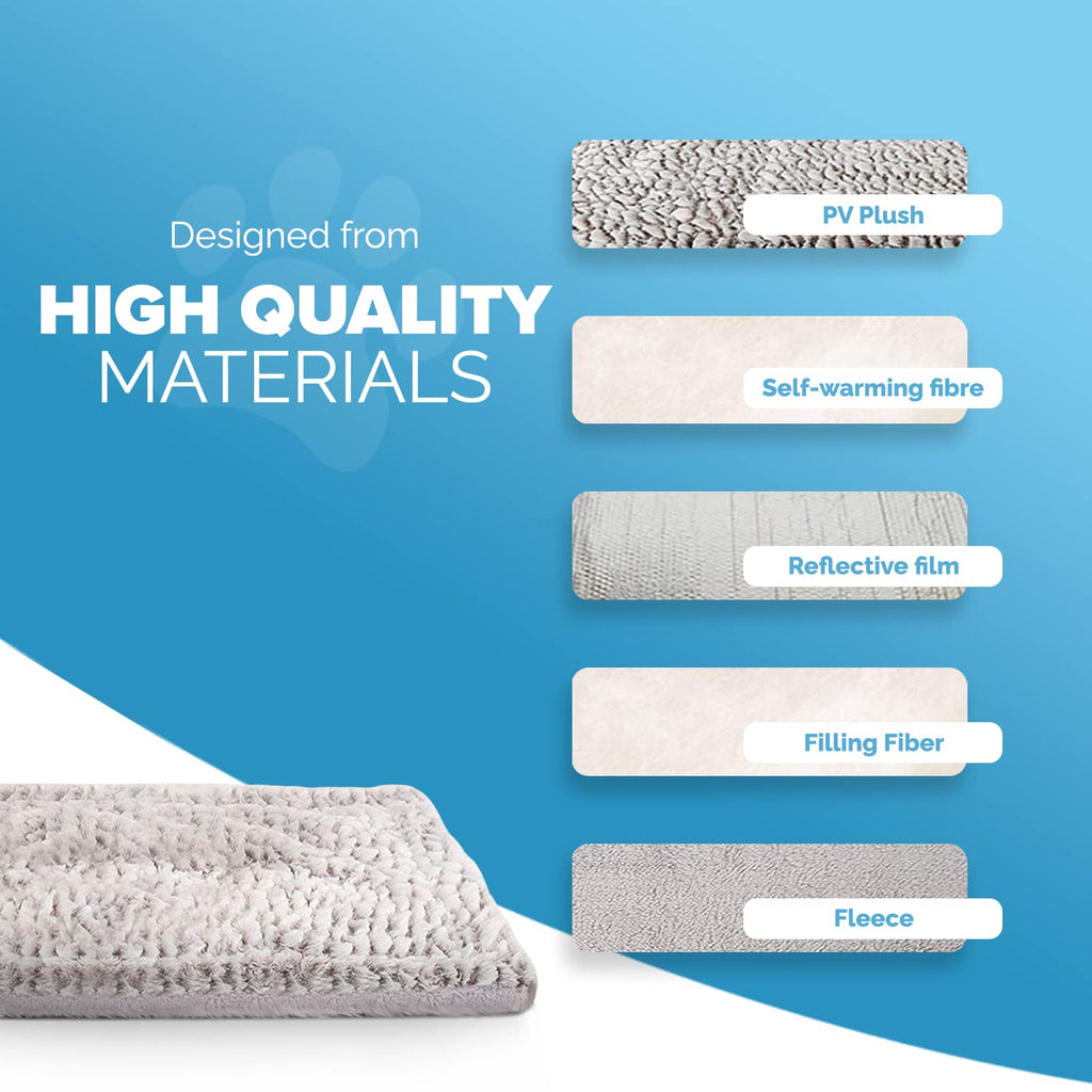 Cospaws Self-Heating Pet Pad – Washable Thermal Blanket for Calming Relief (70x47cm)