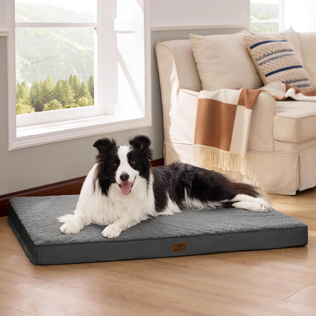 Cospaws Large Orthopedic Dog Crate Mat – Washable Egg Crate Foam (91x69cm)