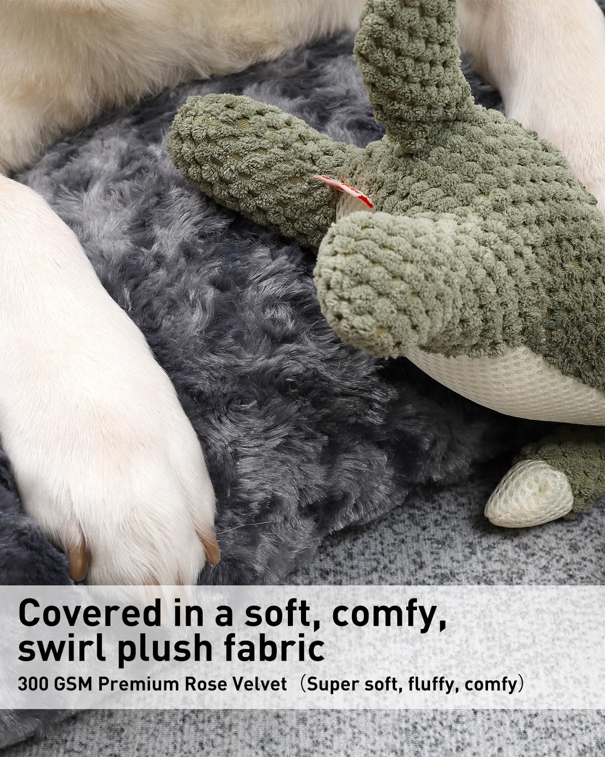 Cospaws Large Washable Dog Mat – Fluffy Anti-Anxiety Cushion (90x60cm)