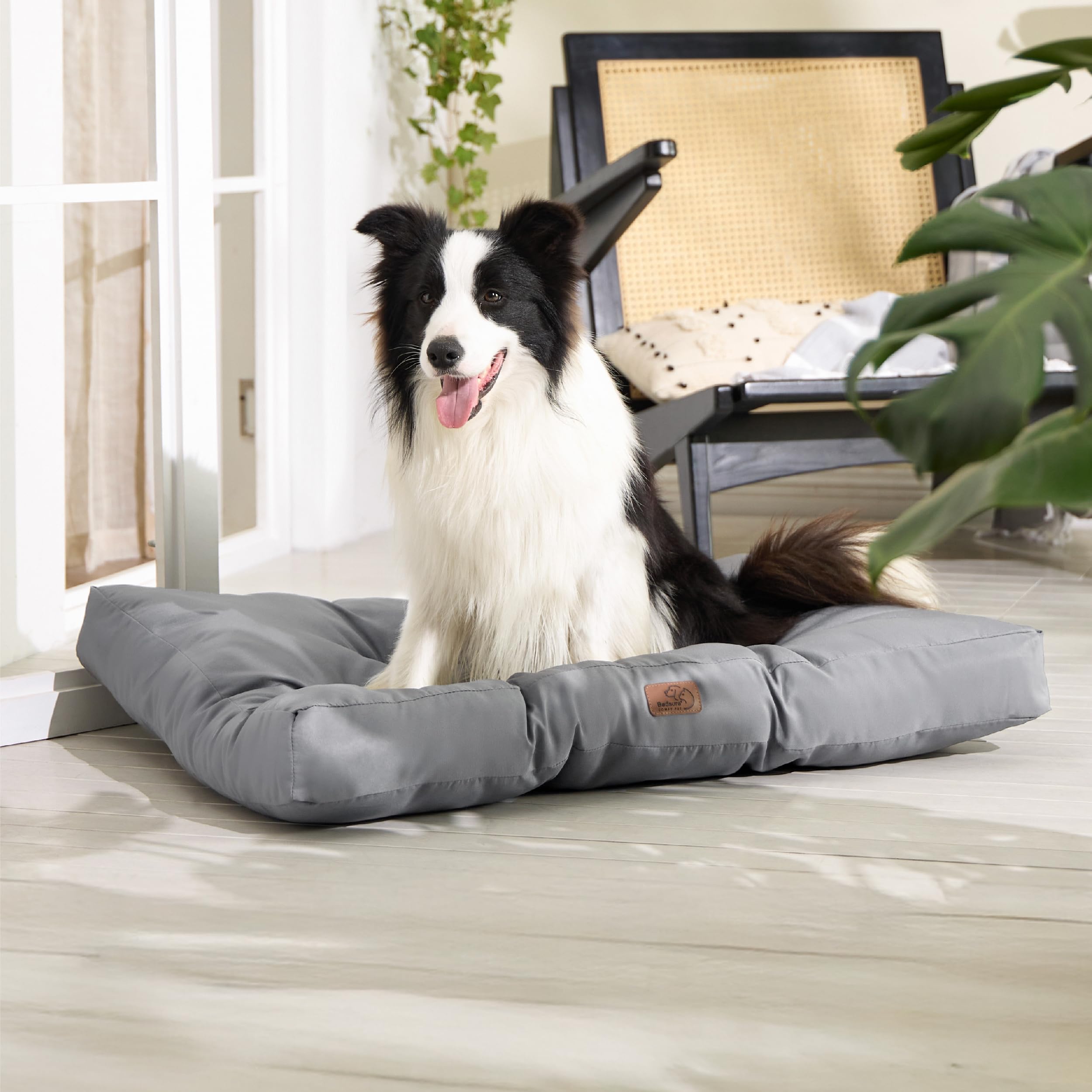 Cospaws Washable Large Dog Mat – Flat Water-Resistant Oxford Cushion (91x68cm)