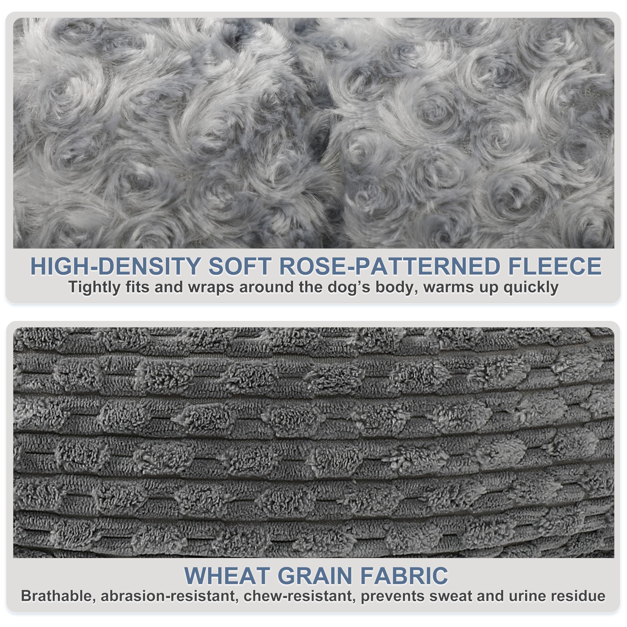 Cospaws Washable Dog Cave Bed – Hooded Anti-Anxiety Mat for French Bulldog (66x55cm)